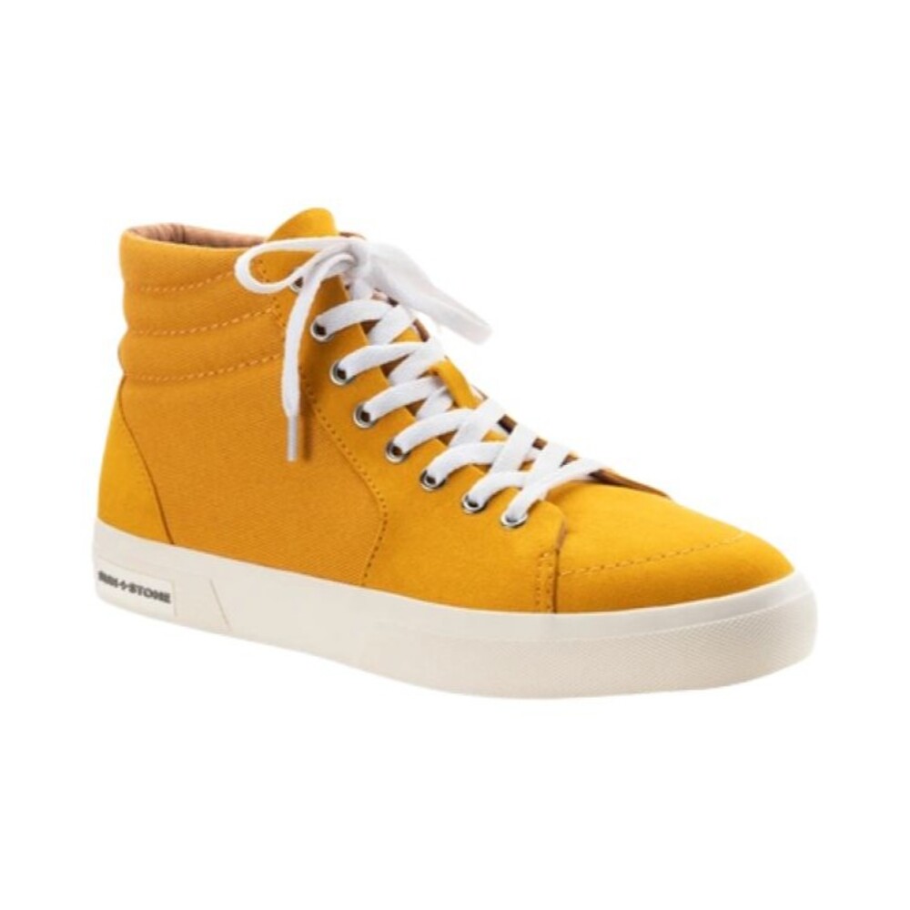 Sun + Stone Jett High Top Sneakers Mens 9.5 M Yellow Canvas Casual Shoes NWB - Picture 2 of 10